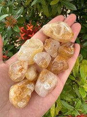 GAF TREASURES Golden Healer Quartz in meditation space adds gentle warmth and optimism