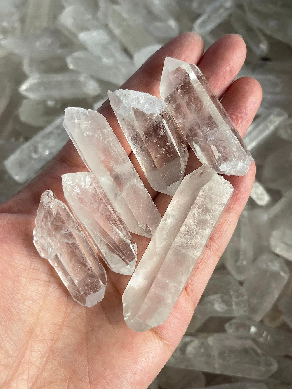 GAF TREASURES grade A clear quartz point ideal for rituals and focus