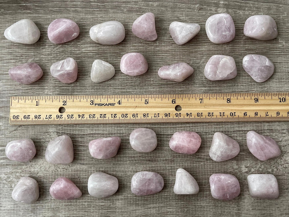 GAF TREASURES Kunzite polished rocks for crystal collections.