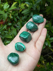GAF TREASURES Malachite meditation stones arranged for calm moments