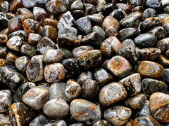 GAF TREASURES Ocean Jasper pocket-ready stones for carrying in a bag or pouch.