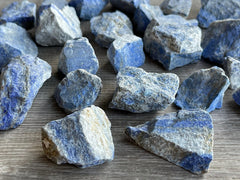GAF Treasures raw lapis lazuli crystals ideal for meditation spaces and energy grids.