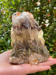 GAF Treasures red-brown calcite rough 1-2 lb for cabbing projects.