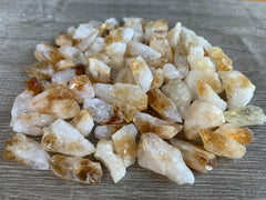 GAF TREASURES rough citrine point grid-work friendly for crystal layouts.
