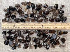 GAF Treasures smoky quartz natural color variations in each piece.