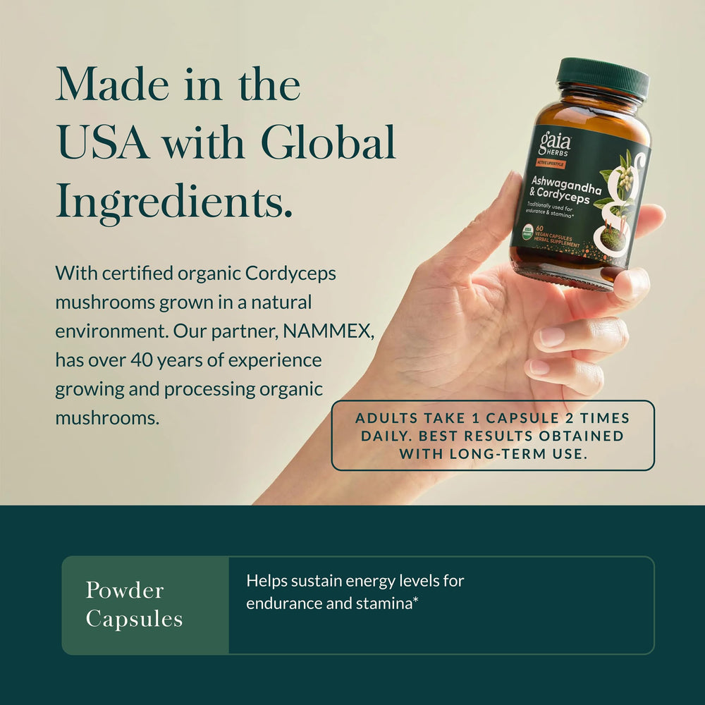 Ashwagandha herb close-up suggesting stress resilience support