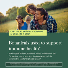 Gaia Herbs Bronchial Wellness Syrup natural ingredients list for gluten-free, dairy-free care.