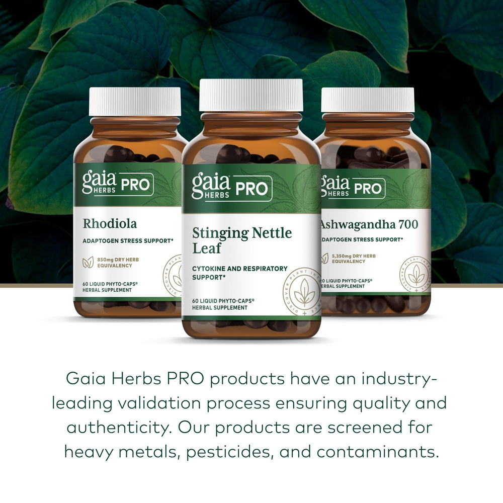 Gaia Herbs vegan gluten-free certifications indicate quality assurance