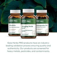Gaia Herbs vegan gluten-free certifications indicate quality assurance