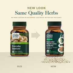 Gaia Herbs Everyday Immune chaga image showing earthy mushroom formula