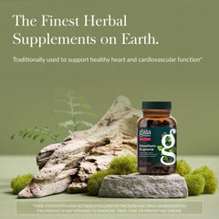 Gaia Herbs Hawthorn Supreme bottle pour highlighting simple daily dosing.