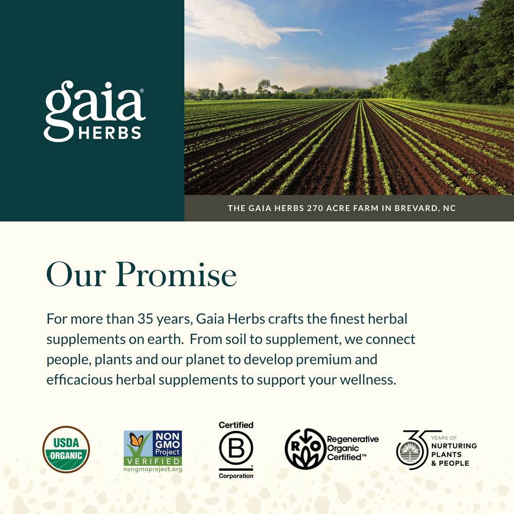 Gaia Herbs Plant Force Liquid Iron bottle pour, showing easy-to-dose option