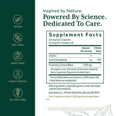 Gaia Herbs PRO astragalus root ingredient close-up for immune support.