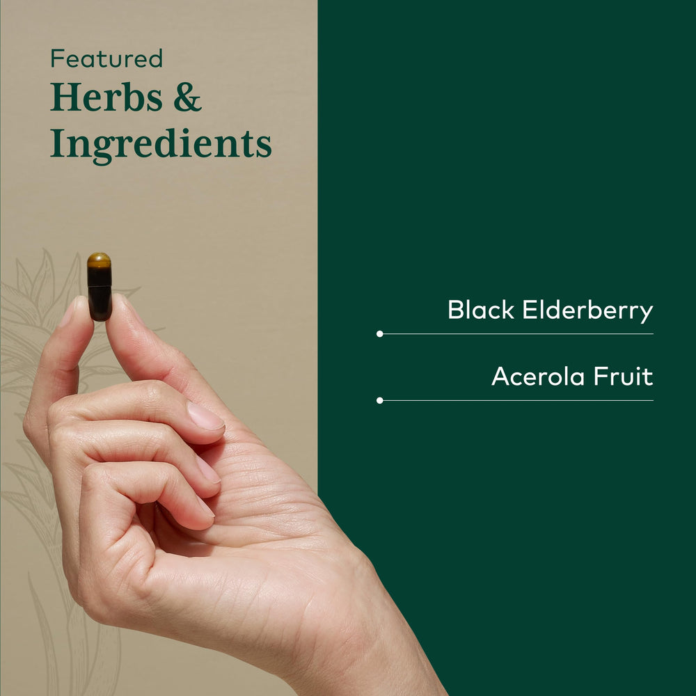 Gaia Herbs PRO capsules seen from the side for easy daily dosage