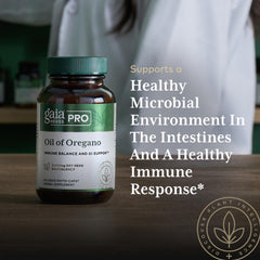 Gaia Herbs PRO carvacrol thymol focus shows key phytochemicals