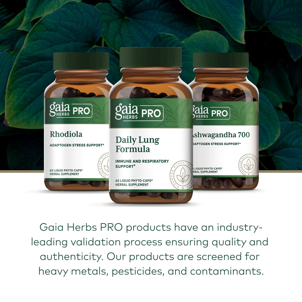 Gaia Herbs PRO Daily Lung Formula regenerative-farm fields illustrating sustainable sourcing