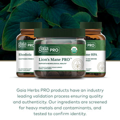 Gummies arranged with natural ingredients signaling a clean plant-based formula from Gaia.