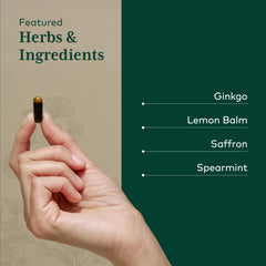 Gaia Herbs PRO ginkgo leaf extract panel suggesting memory and attention support