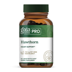 GAIA Herbs Pro Hawthorn bottle front for heart support and daily use