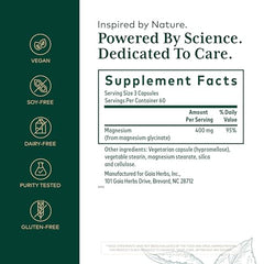 Gaia Herbs PRO Magnesium Glycinate capsules ready for convenient daily use.