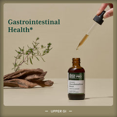 GAIA Herbs PRO marshmallow root extract liquid close-up emphasizes purity and potency.