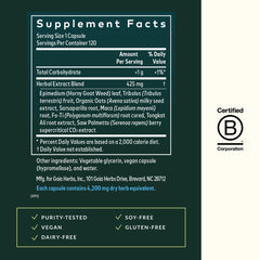Gaia Herbs Saw Palmetto capsules image emphasizing traditional herb benefits