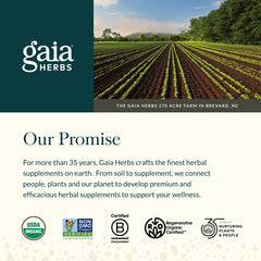 Gaia Herbs commitment to purity and sustainable sourcing
