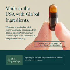 Gaia Herbs Turmeric Supreme Extra Strength with black pepper enhances absorption and bioavailability.