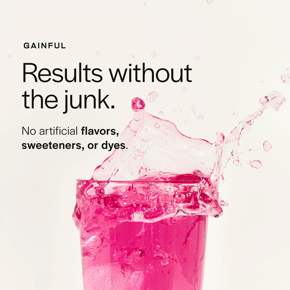 Gainful pre-workout Watermelon mixing glass for a smooth, consistent shake