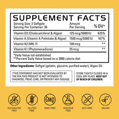 GAINS IN BULK package front displays vegan and gluten-free labeling.