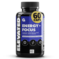 GAINS IN BULK Elevated Nootropic bottle pour shows clean energy support