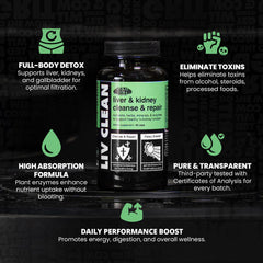 GAINS IN BULK Liv Clean capsules close-up showing vegetarian formula