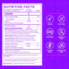 GAINS IN BULK Natural Caffeine chews highlight clean energy without jitters