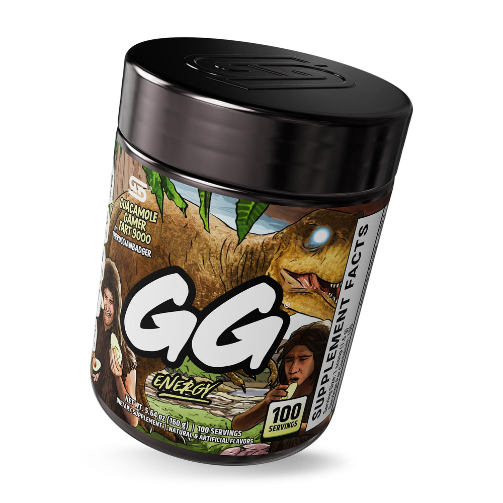 Mixing glass showing quick GG Energy preparation for a smooth gaming session