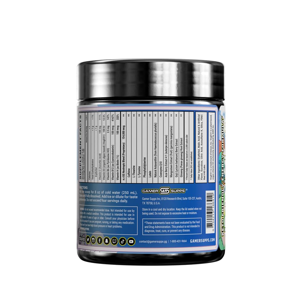 Gamer Supps GG Juice dissolving in water shows quick mix before gaming