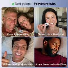 Ganberdey Anti-Snore Mouthguard+ bedtime use for potential sleep support.