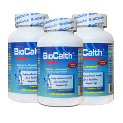 GANGAN BioCalth strawberry bottle promotes easy calcium intake.