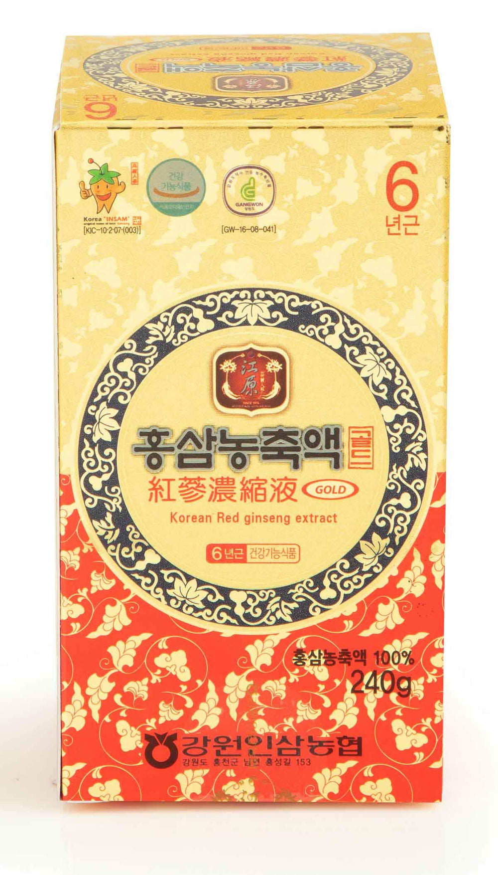 Gangwoninsam ingredients list notes no additives.