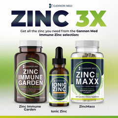 GANNON MED Zinc Maxx amber bottle signals premium quality and ingredient protection.