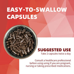 GANOHERB Reishi capsules suggesting immune wellness for vegan lifestyles