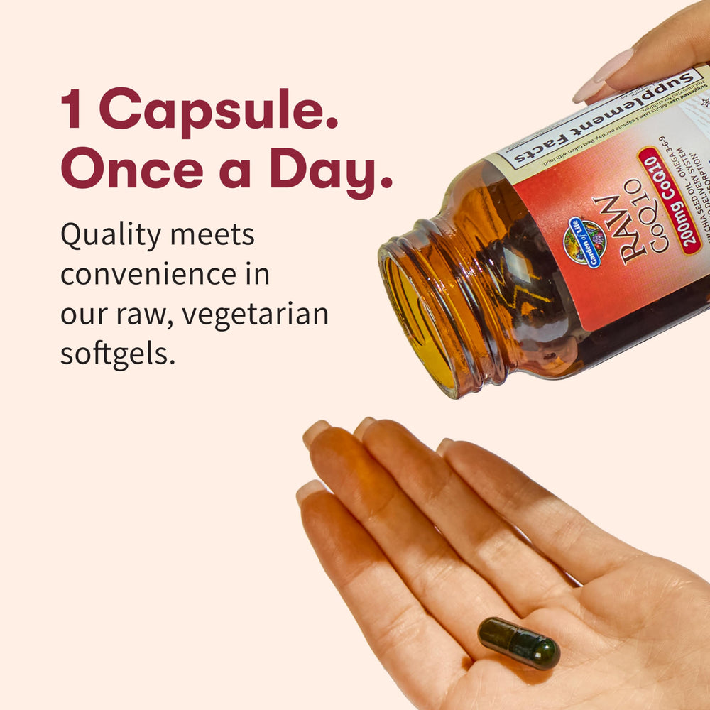 Garden of Life 60 capsules bottle shown with label details.