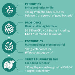 Garden of Life Calm mood-relaxation bottle for convenient daily wellness.