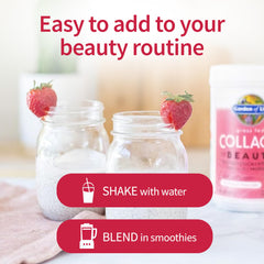 Garden of Life Collagen Beauty includes vitamin C, biotin, silica for support.