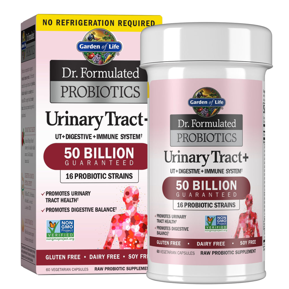 Garden of Life Dr Formulated Urinary Tract+ bottle pour supports digestive balance and urinary health