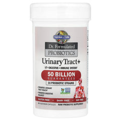 Garden of Life Urinary Tract+ cranberry power image underlines clinically studied Pacran benefits