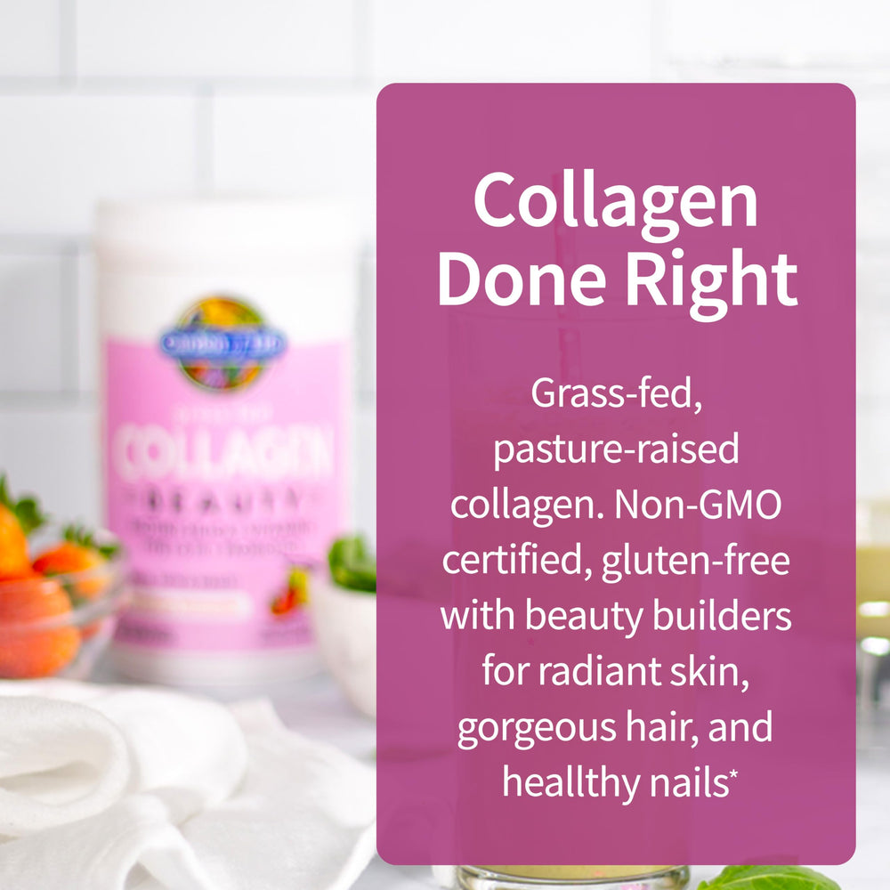 Garden of Life Collagen Beauty with vitamin C and biotin imagery
