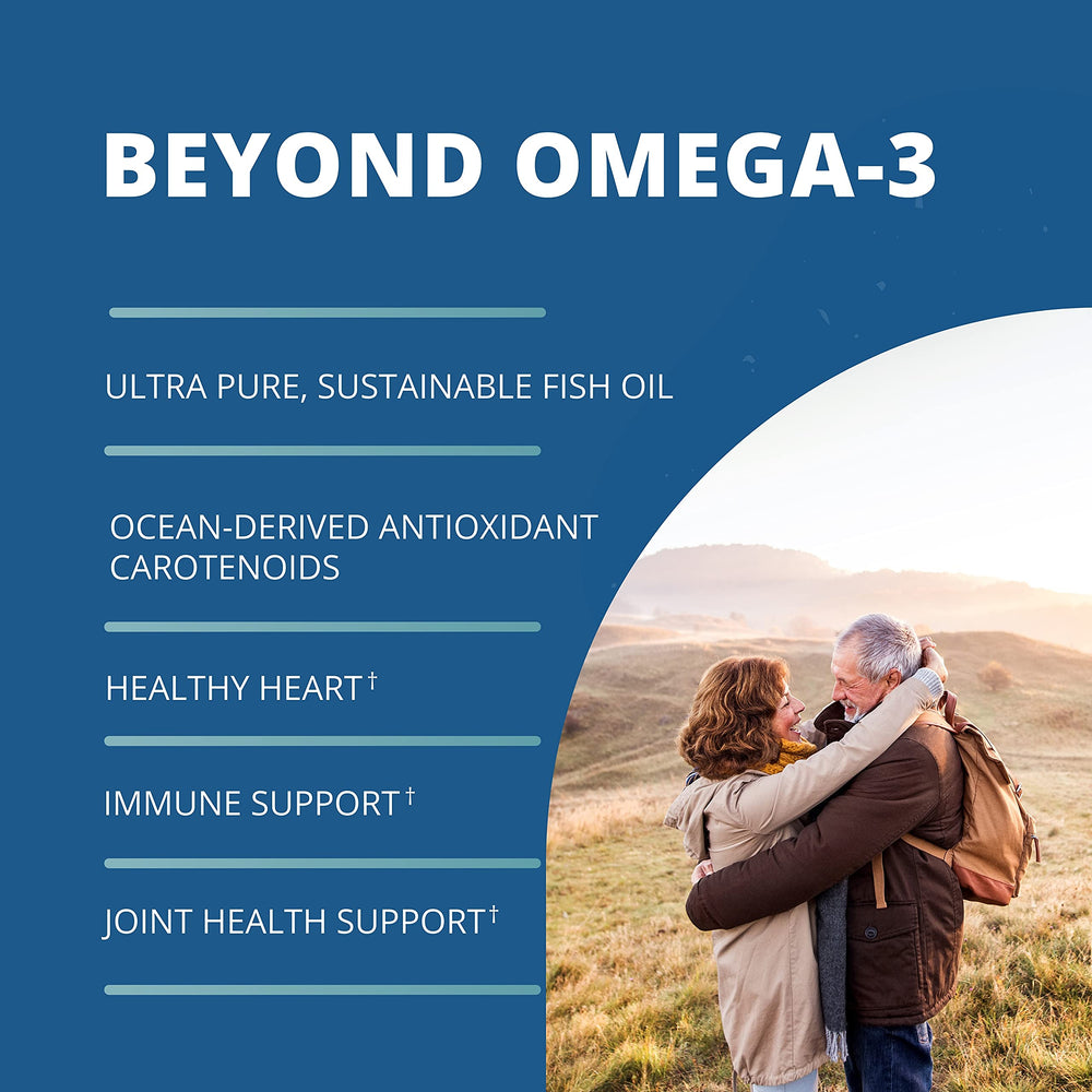 Oceans 3 Beyond Omega-3 softgels arranged for easy daily use with strawberry taste