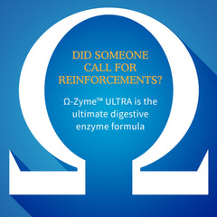 Omega-Zyme Ultra capsules close-up for easy digestive support