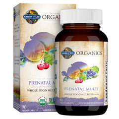 Garden of Life Organics Prenatal Multi bottle—organic prenatal nutrition for mom