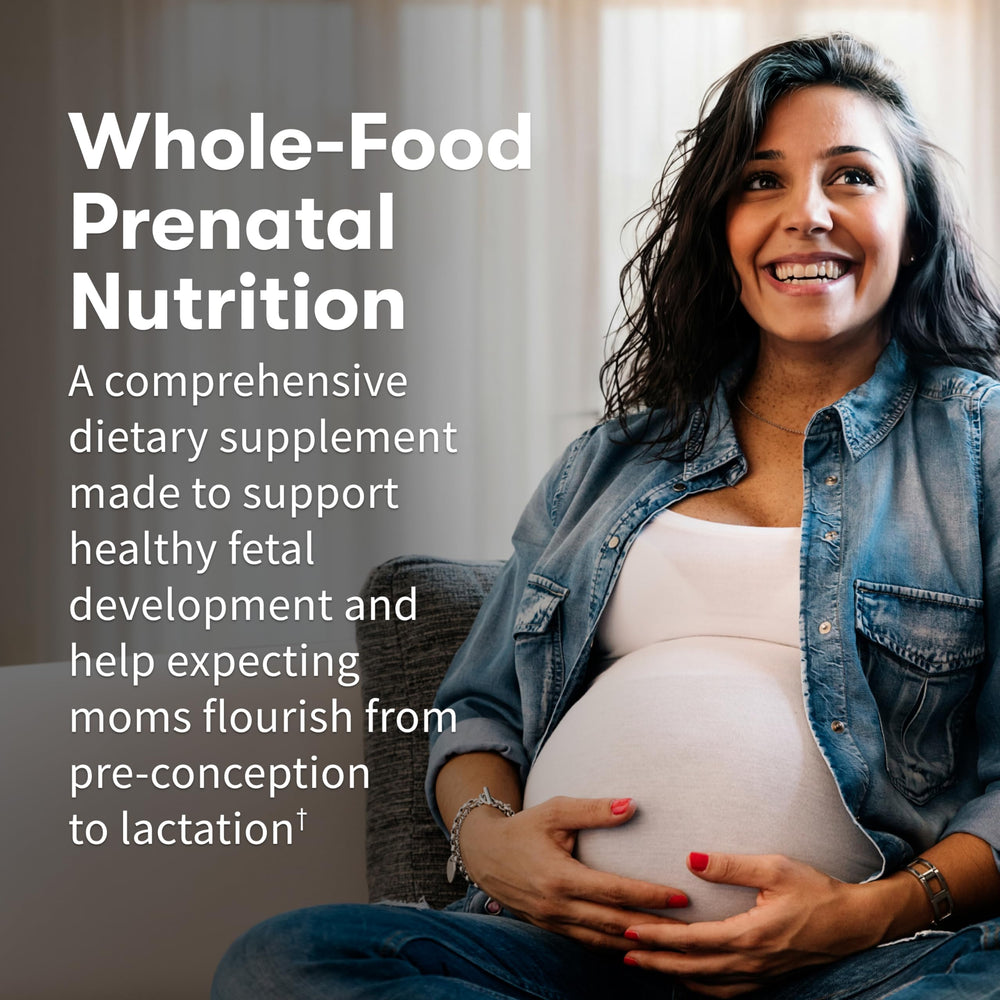 Garden of Life Organics Prenatal Multi label—certifications like USDA Organic and vegan